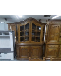 BUFFET 2 CORPS VITRÉ CHÊNE 4P 2T