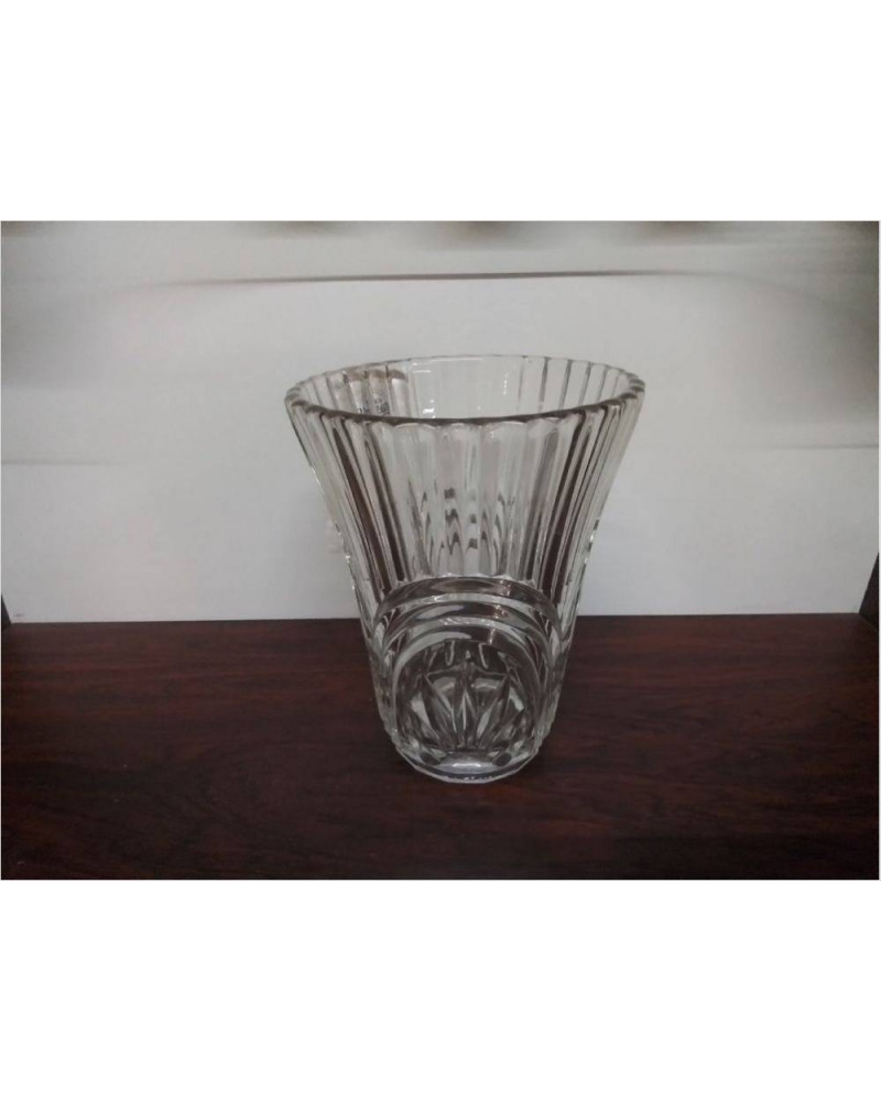 VASE VERRE TAILLÉ 20CM