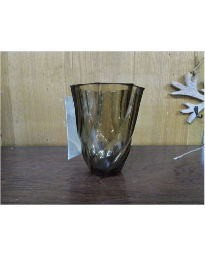 VASE VERRE FUMÉ TORSADÉ...