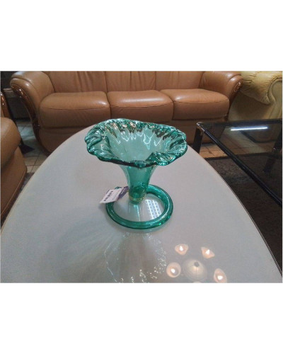 VASE VERRE MOULÉ VERT