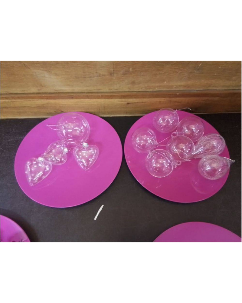 BOULE DE NOEL VERRE TRANSPARENT LA PIÈCE