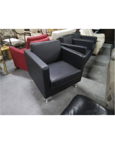 FAUTEUIL CLUB SIMILI CUIR...