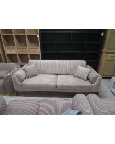 DIVAN 3 PLACES TISSU BEIGE 