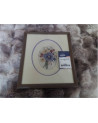 CADRE BRODERIE FLEURS 28X32