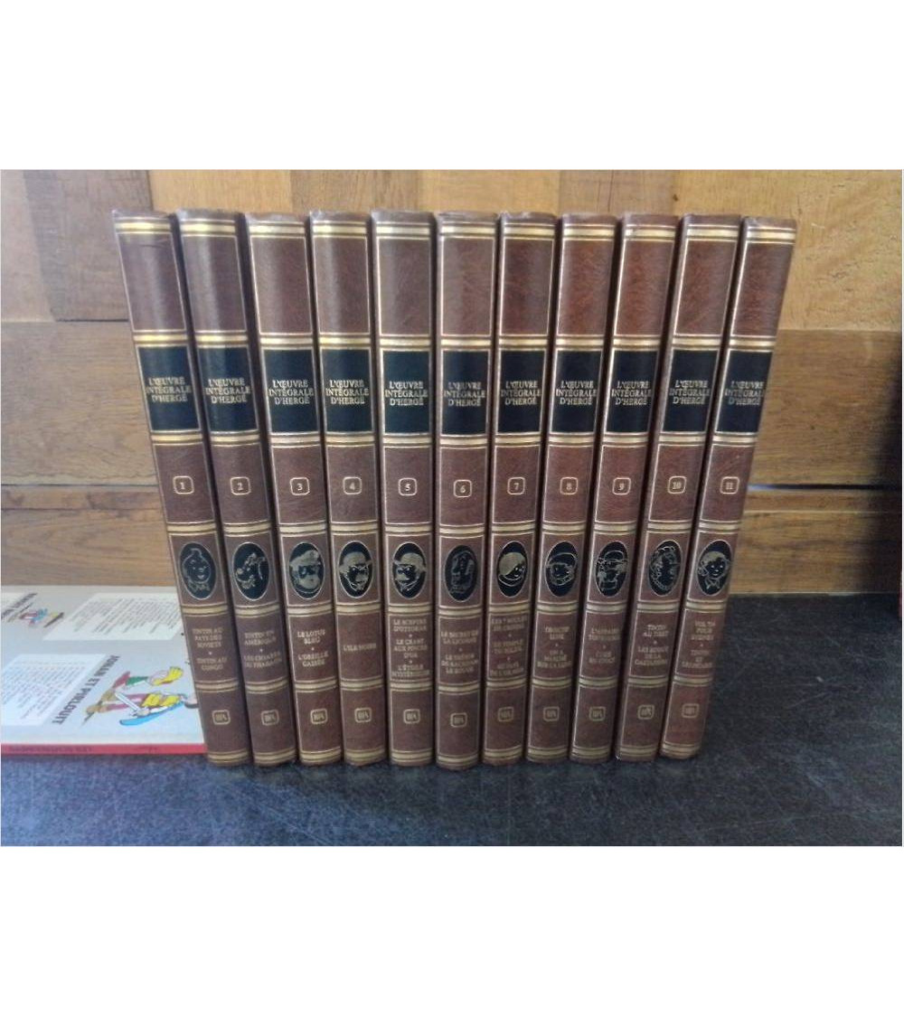 BD TINTIN EDITION ROMBALDI 11 VOLUMES 