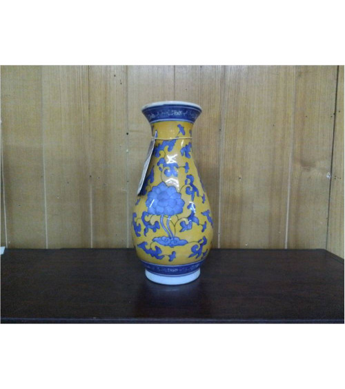 VASE HAUT CERAMIQUE JAUNE &...