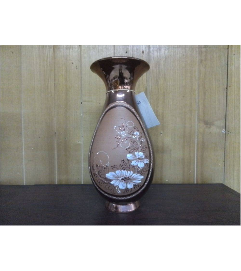 VASE EN TERRE CUITE IRISÉ H 35CM