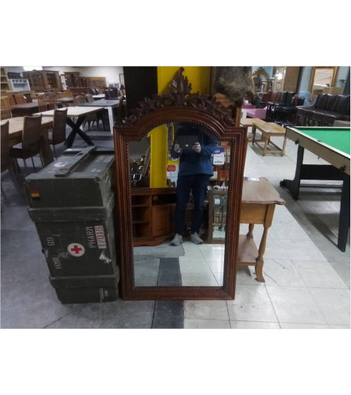 MIROIR BISEAUTE CADRE BOIS...