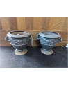 VASQUE EN FONTE 2 ANSES H 25CM LA PAIRE
