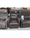FAUTEUIL RELAX CUIR ÉLECTRIQUE CUIR BUFFLE BRUN