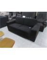 CANAPE 2 PLACES TISSU BRUN