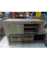 MEUBLE TELE BAS AGGLO 1 PORTE 120X50X45