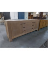BUFFET MODERNE 2 PORTES 3 TIROIRS 220X45X85