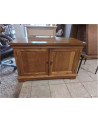 MEUBLE TELE BAS 2 PORTES EN TECK 110X53X71