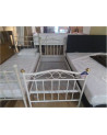 CADRE DE LIT 90X200 METAL BLANC AVEC SOMMIER TREILLI