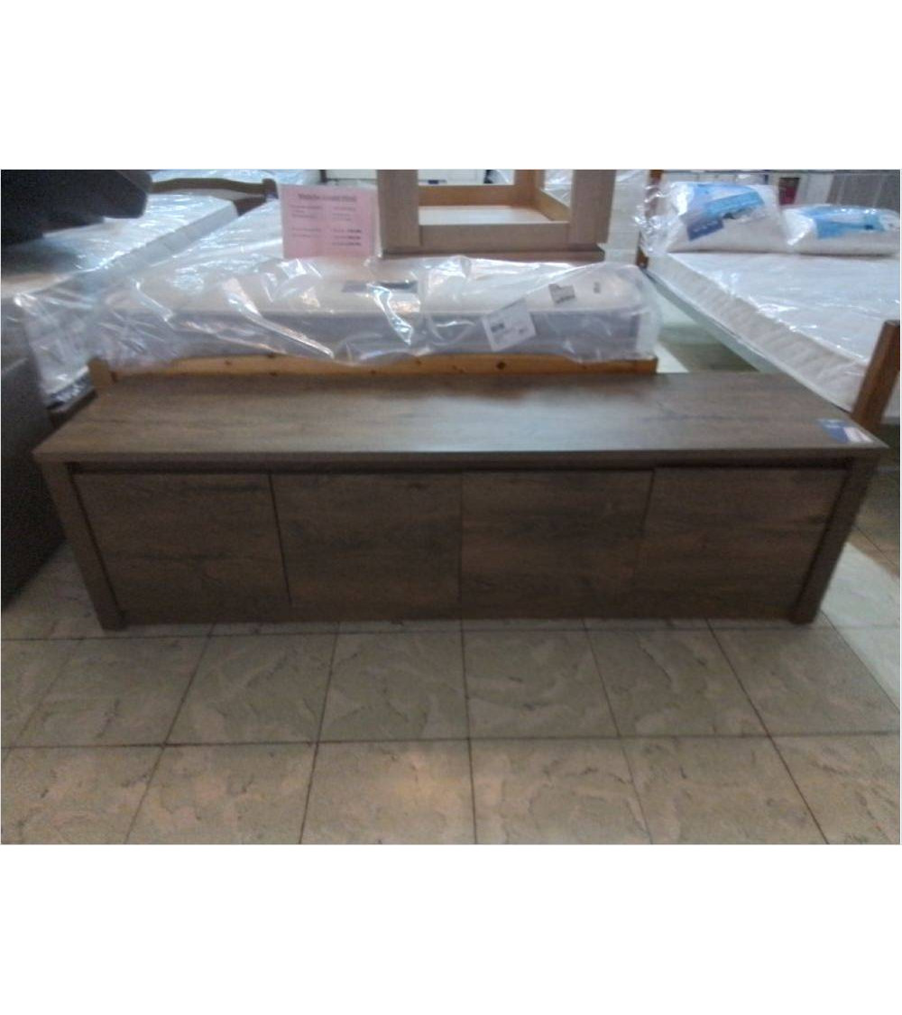 MEUBLE TELE BAS 4 PORTES 170X43X48