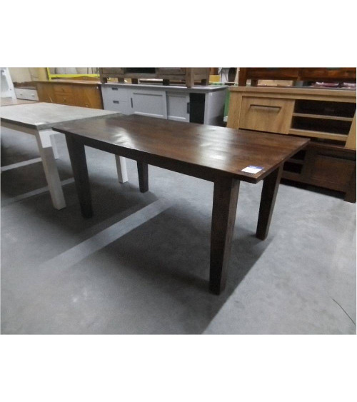 TABLE BOIS EXOTIQUE FONCE