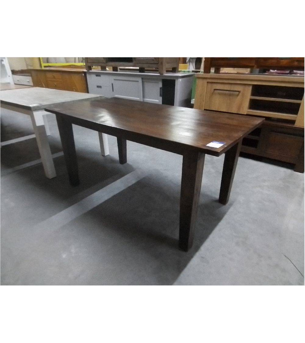 TABLE BOIS EXOTIQUE FONCE