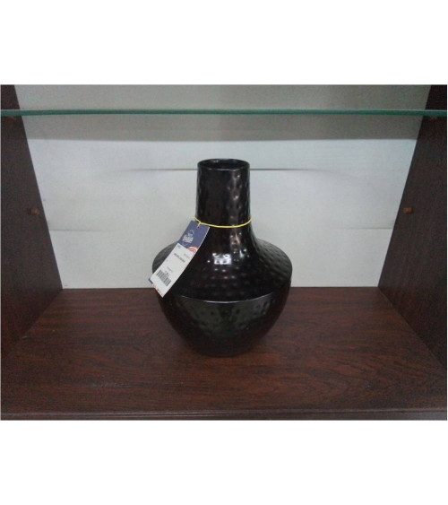 VASE METAL NOIR 28CM