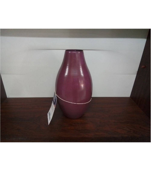 VASE METAL MAUVE 26CM