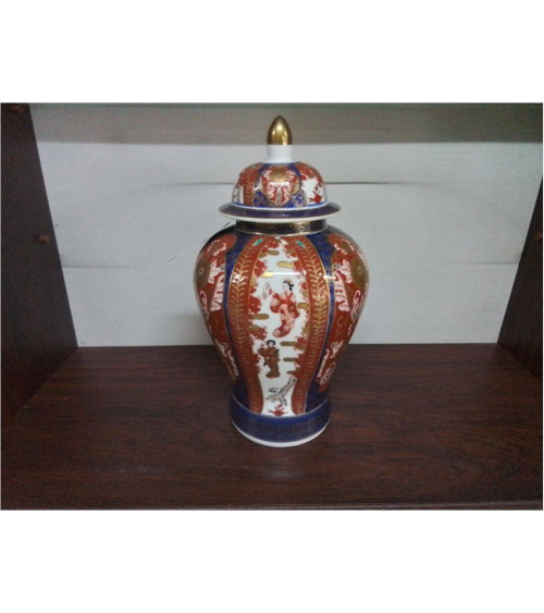 VASE COUVERT ASIATIQUE 31 CM