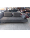 CANAPE 3 PLACES ROLF BENZ TISSU GRIS 