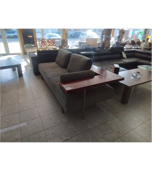 CANAPE 3 PLACES ROLF BENZ TISSU GRIS 