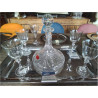 DÉCANTEUR CRISTAL DE LORRAINE TAILLÉ MAIN SOUFFLÉ BOUCHE