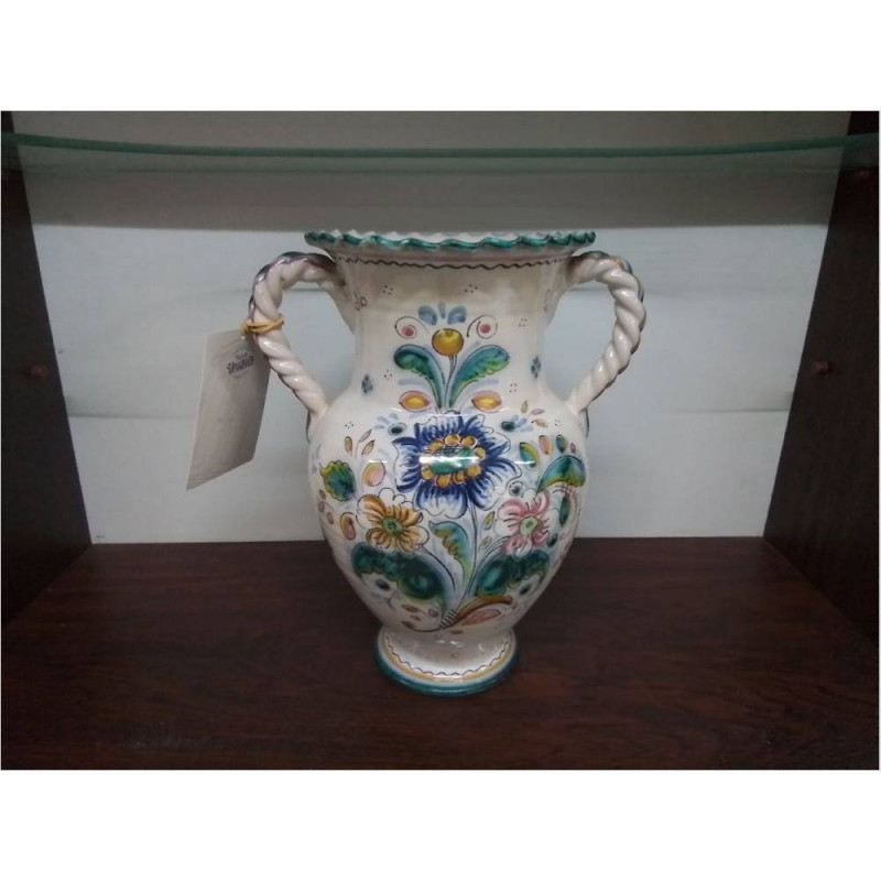 VASE EN CERAMIQUE 2 ANSES H 28CM