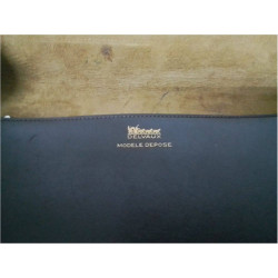 POCHETTE DELVAUX CUIR BRUN