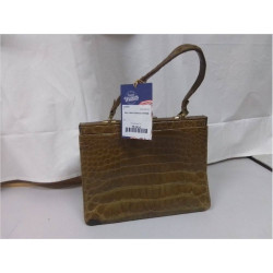 SAC A MAIN CROCO VINTAGE