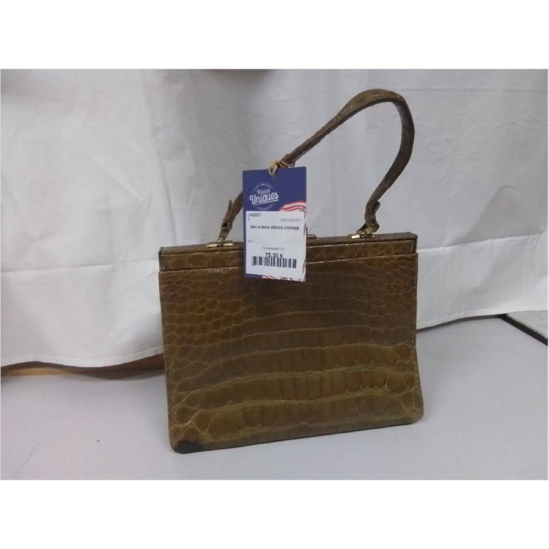 SAC A MAIN CROCO VINTAGE