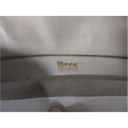 SAC A MAIN DELVAUX CUIR BLANC EN L’ÉTAT 