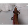 SAC A MAIN DELVAUX CUIR ROUGE ET BRUN