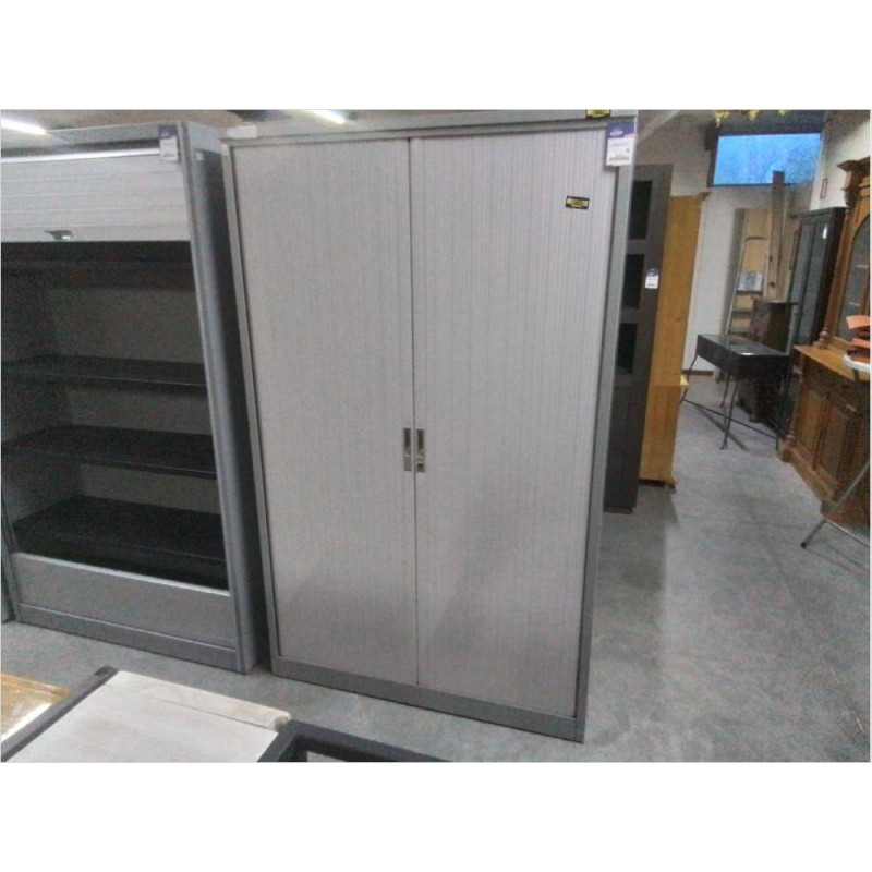 ARMOIRE DE BUREAU METALLIQUE 2 PORTES + CLE