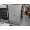 ARMOIRE DE BUREAU METALLIQUE 2 PORTES + CLE