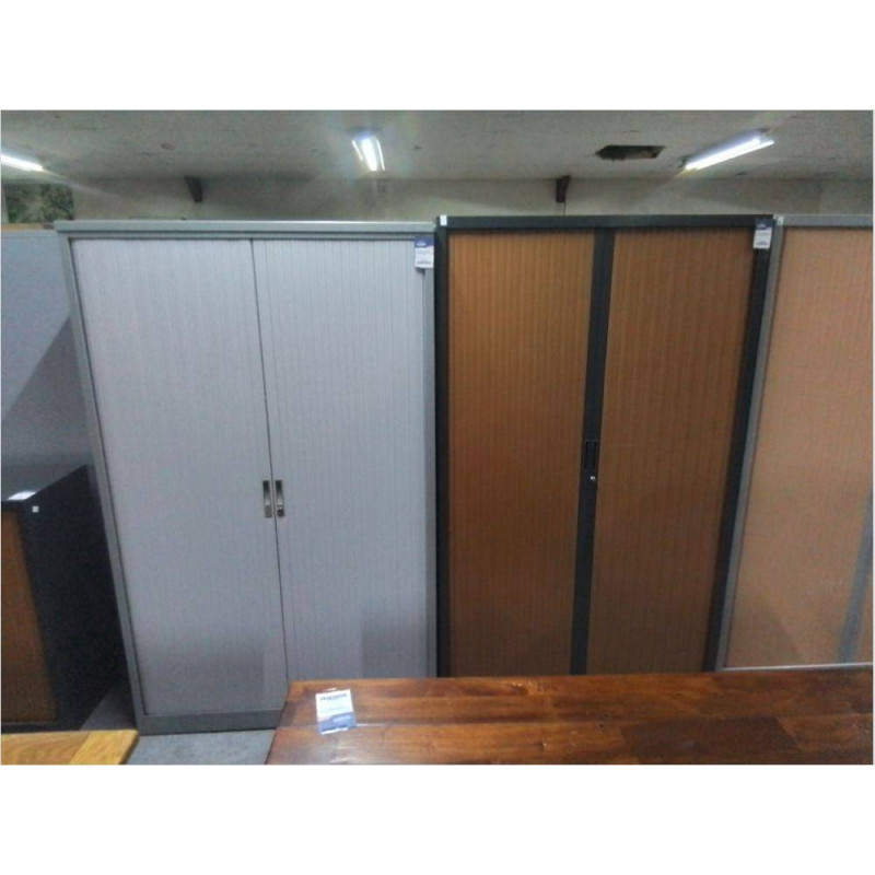 ARMOIRE DE BUREAU METALLIQUE 2 PORTES SANS CLE