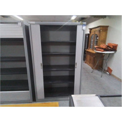 ARMOIRE DE BUREAU METALLIQUE 2 PORTES SANS CLE