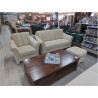 SALON 3+2+1 TISSU LIGNE BEIGE 897