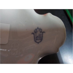 PAIRE DE BOUGEOIR PORCELAINE UNDER WEISS BACH DECOR ANGELOT LA PAIRE