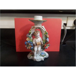 BOUGEOIR PORCELAINE DECOR...