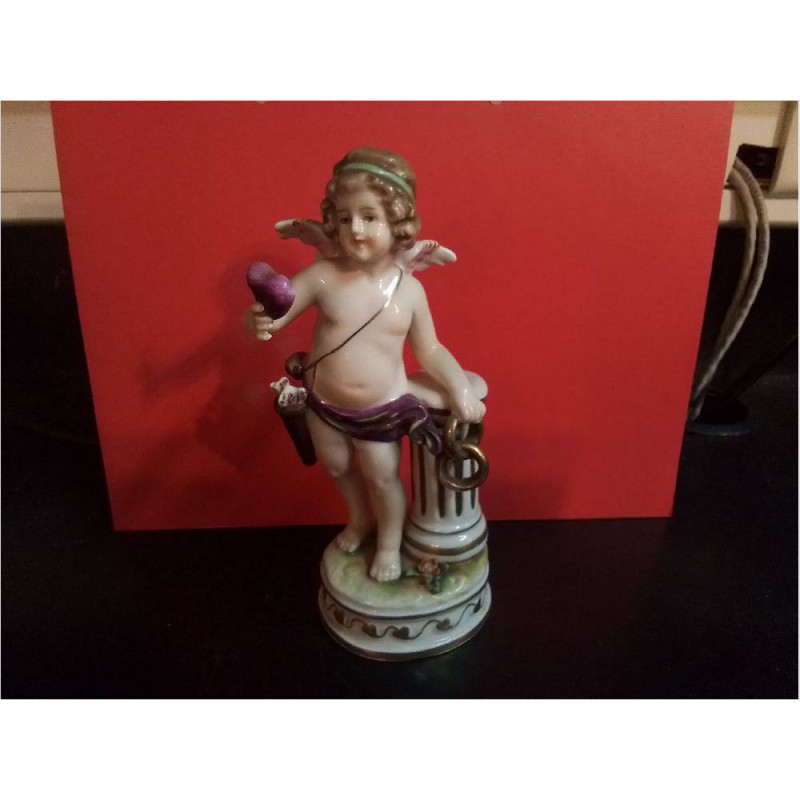 STATUETTE ANGELOT EN PORCELAINE 15CM