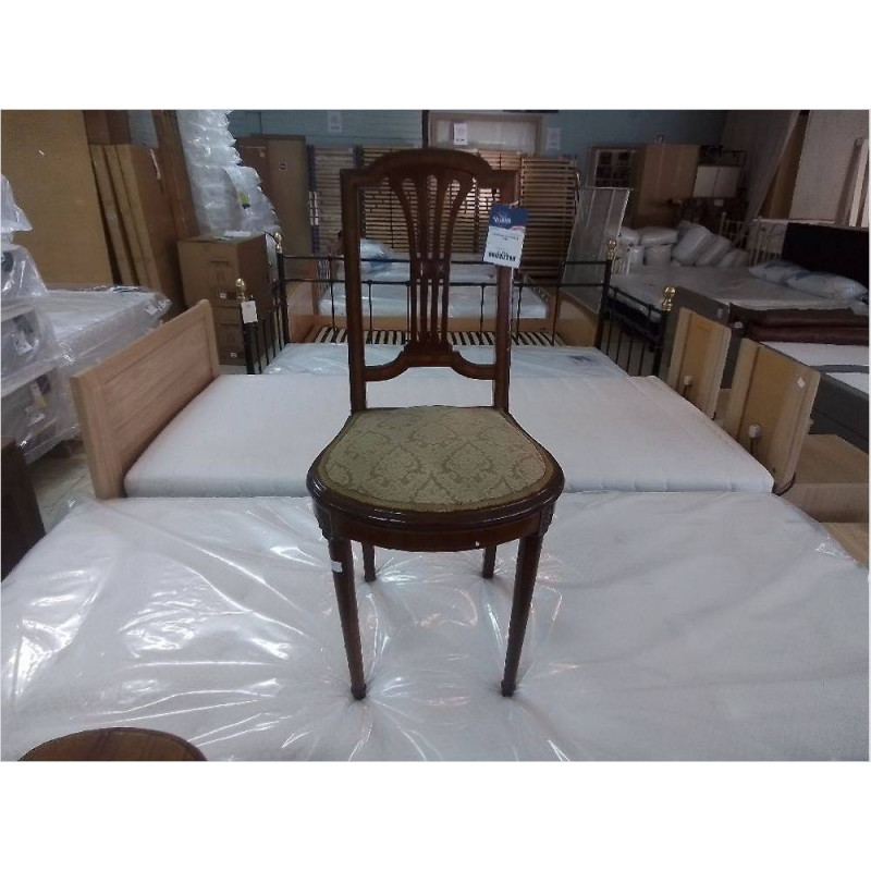 CHAISE ART DECO BOIS & TISSU