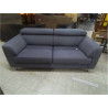 CANAPE 2 PLACES H&H TISSU GRIS BLEU