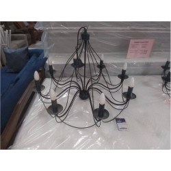 LUSTRE 8 BRANCHES MASSIVE
