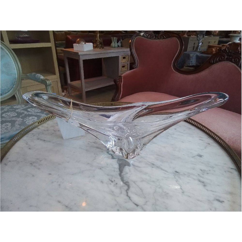 CENTRE DE TABLE 51 CM CRISTAL MOULÉ DAUM