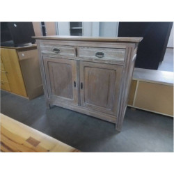 BUFFET BAS BOIS CERUSE 2P/2T 