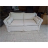 CANAPE 2 PLACES TISSU CREME