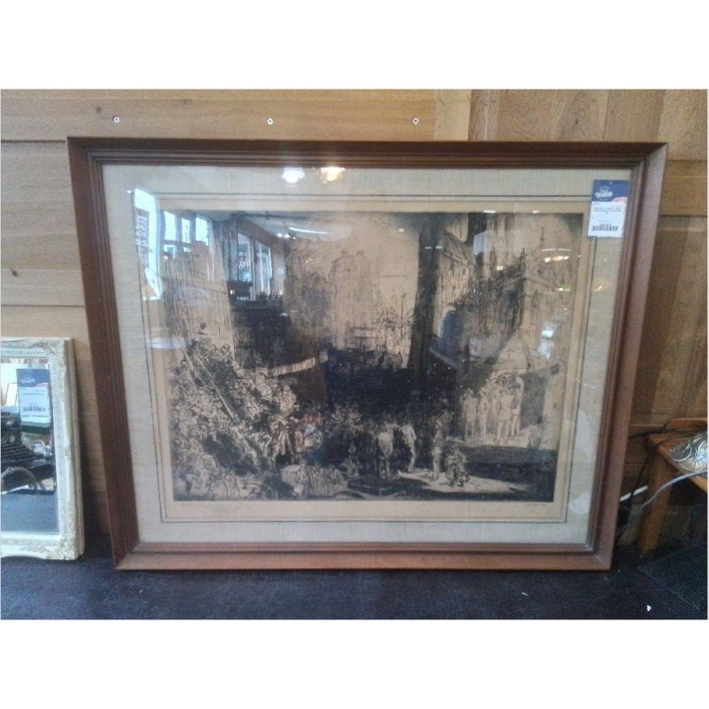 GRAVURE L\'ÉMEUTE JEAN DONNAY ÉPREUVE D\'ARTISTE 5/5