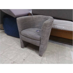 FAUTEUIL CLUB TISSU GRIS 